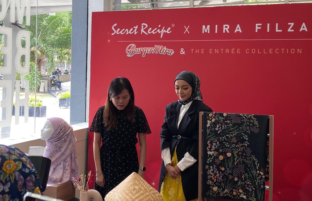 Kolaborasi Secret Recipe & Mira Filzah ilhamkan BurgerMira dan koleksi tudung berasaskan rempah