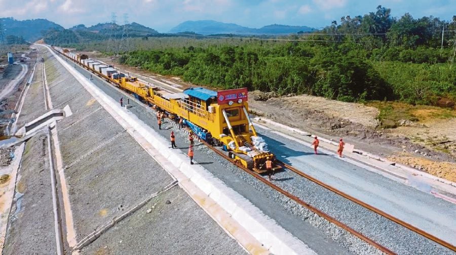 Projek ECRL catat kemajuan 76% setakat November