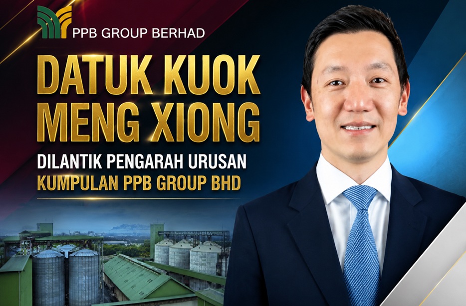 Datuk Kuok Meng Xiong Dilantik Pengarah Urusan Kumpulan PPB Group Bhd