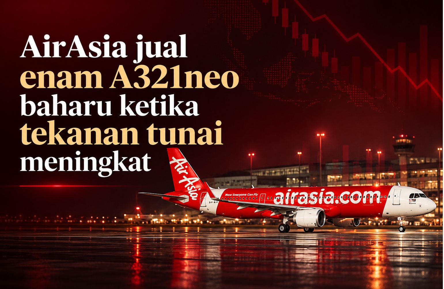 AirAsia jual enam A321neo baharu ketika tekanan tunai meningkat